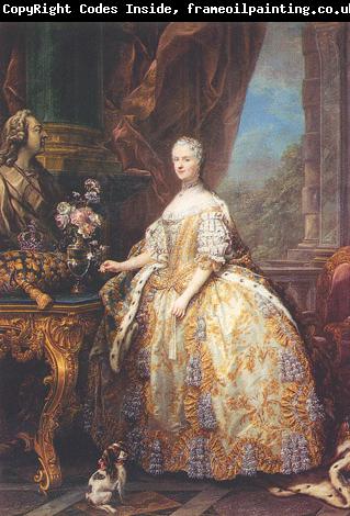 Charles-Amedee-Philippe van Loo Portrait de Marie Leszczynska